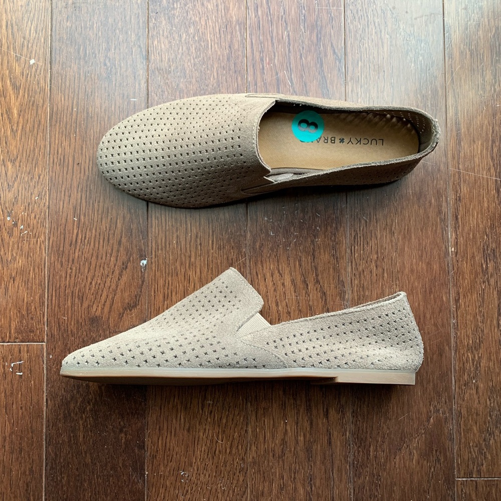 NWOB Lucky Brand perforated loafers